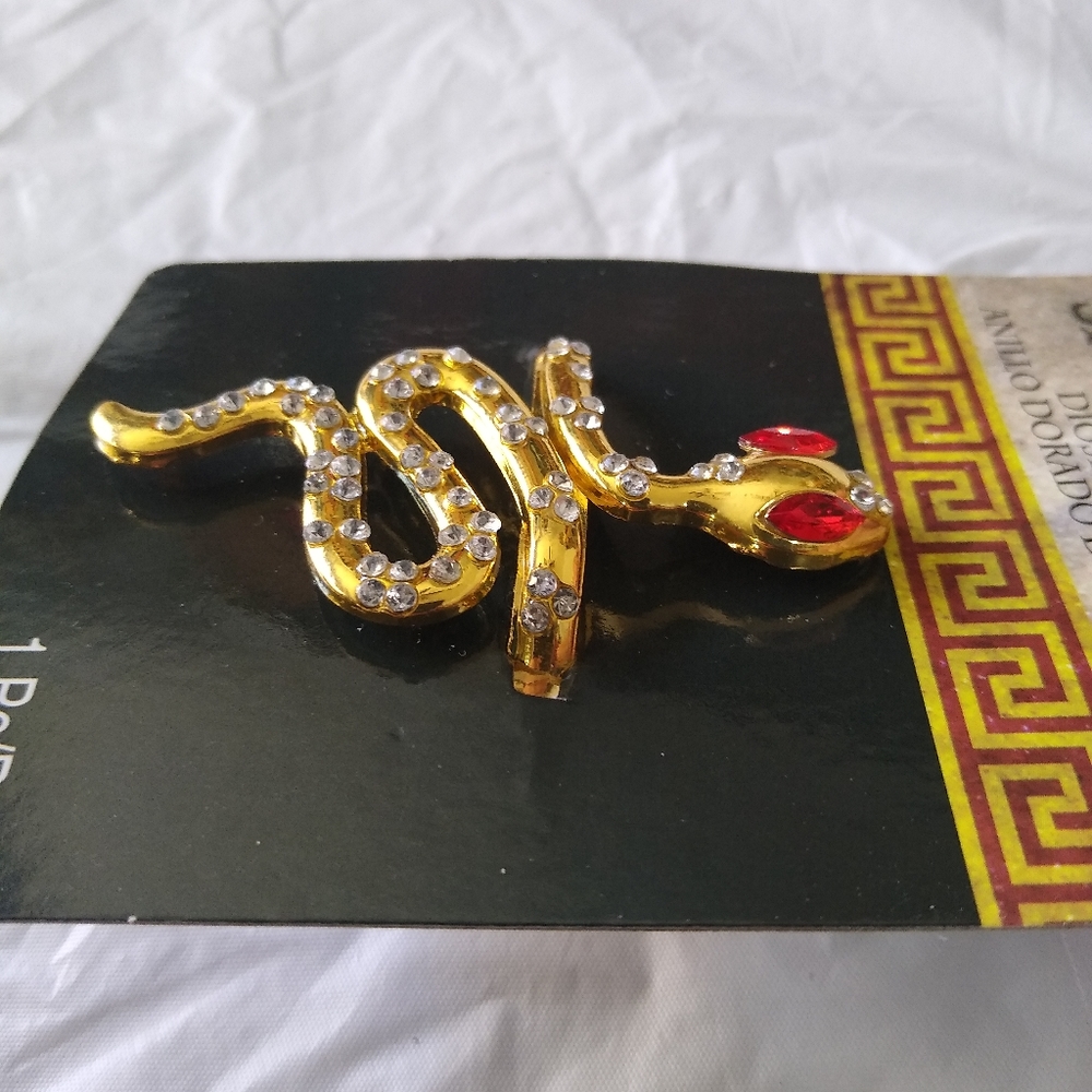 Ring Double Snake Ring Asp Costume Cosplay Halloween Unisex Novelty